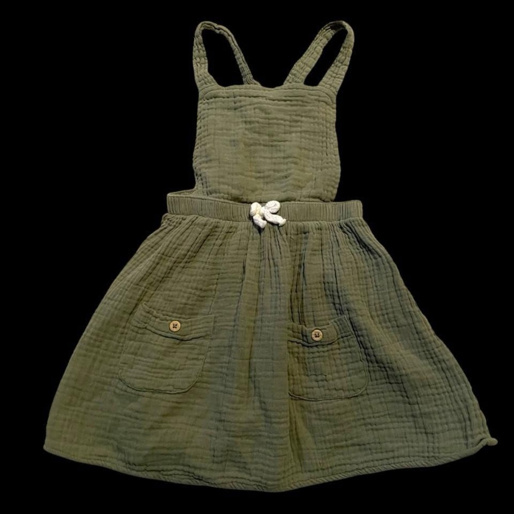 Wonder Nation Olive Green Kids Dress